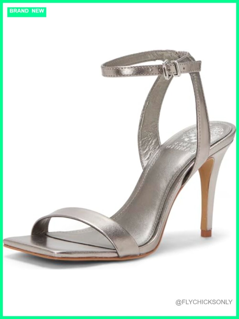 Vince Camuto Saprenda Leather High Heel Sandals Square Toe